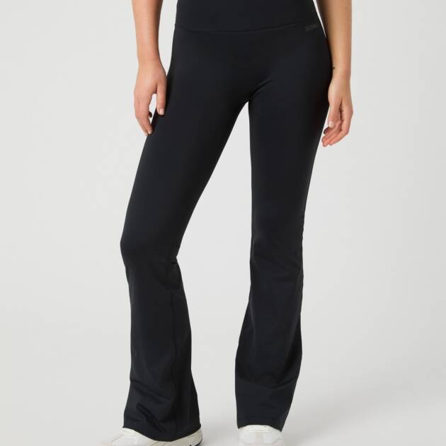 Borg Flare Tights - Black Beauty